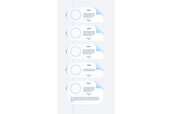 Blank Fold Vector Infographic Template: Graphics for Real Crafting