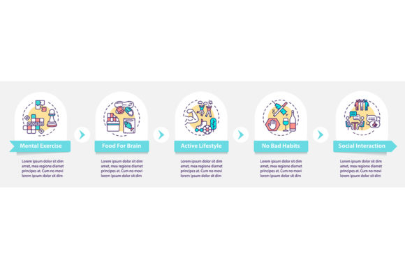 Brain Health Vector Infographic Template