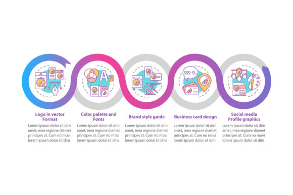 Branding Services Vector Infographic Graphics