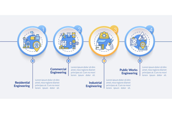 Civil Engineering Vector Infographic Graphics