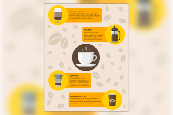 Coffee Brewing Equipment Infographic Graphics