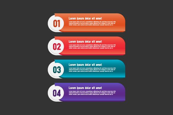 Colorful Set Banner Graphic for Marketing