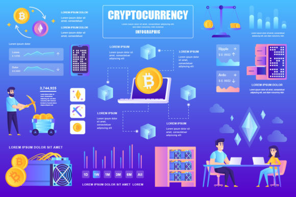 Cryptocurrency Graphics for Handmade Creators