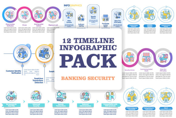 Enhanced Security Infographic Templates for Modern Branding