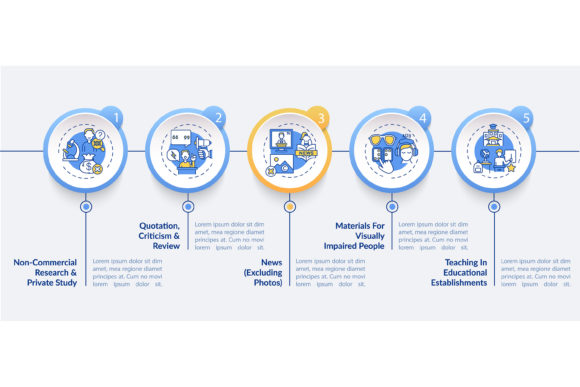 Exclusions to Copyright Vector Template: Graphics & Infographics