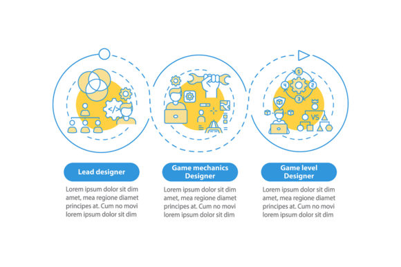 Game Designers Vector Infographic for Modern Branding