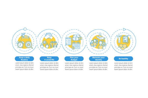 Job Transition Tips Vector Infographic: Graphics & Infographics