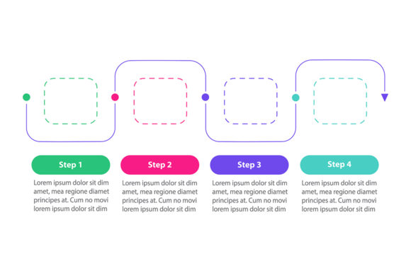 Rectangular Linear Vector Infographic for Modern Branding