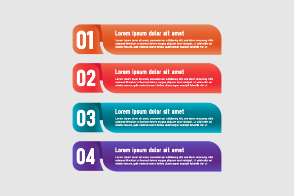 Set Design Element Banner Infographic