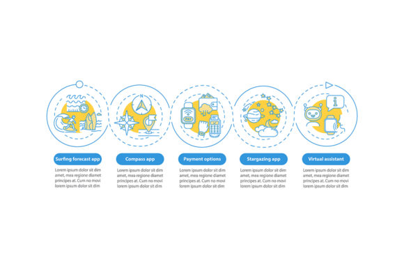 Smartwatch Attributes Vector Infographic: Graphics & Infographics