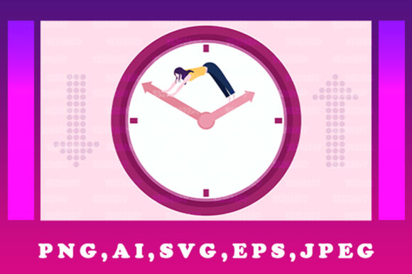 Time Management Illustration Background